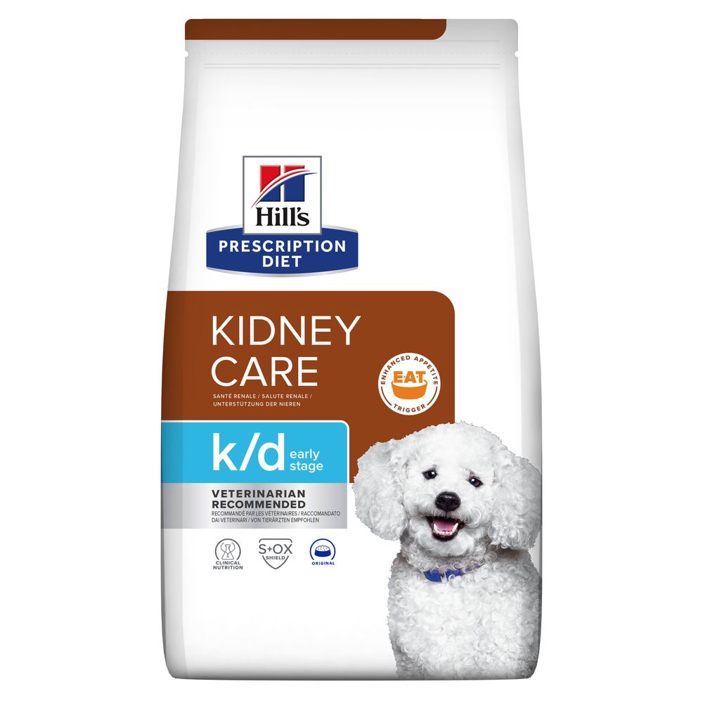 Сухой лечебный корм HILL’S (Хилс) PD k/d Kidney Care Early Stage Chicken для взрослых собак на ранних стадиях заболевания почек с курицей 1.5 кг (арт 605881) original1
