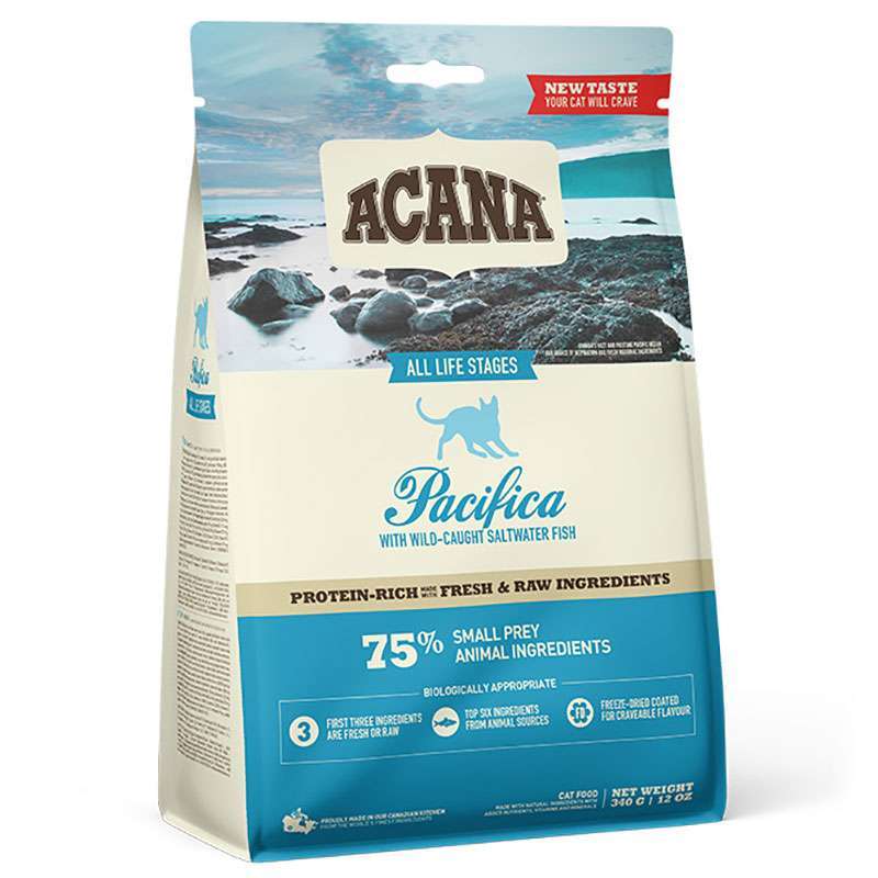 Сухий беззерновий корм Acana (Акана) Pacifica All Life Stages Cat для котів будь-якого віку з м’ясом риби 340 г (арт a64134) original1
