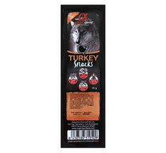 Полувлажное лакомство Alpha Spirit (Альфа Спирит) Dog All Breeds Snacks Turkey для собак любого возраста всех пород кубики с мясом индейки 35 г (арт as4002335)