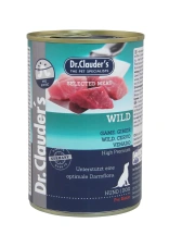 Влажный беззерновой корм Dr.Clauder’s (Клаудер) Selected Meat Dog Grain Free Wild Game Adult All Breeds для взрослых собак всех пород с мясом дичи 400 г (арт 22442000)