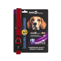 Набор Animall (Энимал) Vetline Dog Double Guard Set Collar & Antiparasitic Tape Red для собак ошейник с противопаразитарной лентой красный 32-40 см (арт 180791)